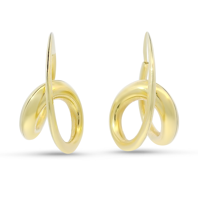 Michael Good Earrings Estate Michael Good 18K Yellow Gold Mini Single Loop Earrings