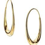 Michael Good Earring Michael Good 18k Yellow Gold Oval Hoop Earrings - Medium