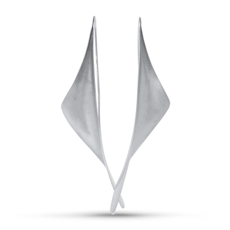 Michael Good Earring Michael Good Estate Sterling Silver Floret Earrings