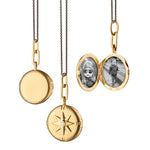 Monica Rich Kosann Necklaces and Pendants Monica Rich Kosann 18k Yellow Gold Adventure Compass 22" Locket