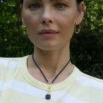 Monica Rich Kosann Necklaces and Pendants Monica Rich Kosann 18k Yellow Gold & Blue Sapphire Bead Charm Chain Necklace - 18"