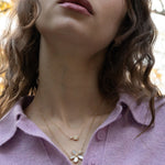 Monica Rich Kosann Necklaces and Pendants Monica Rich Kosann 18k Yellow Gold Diamond and Mother of Pearl Flower Necklace