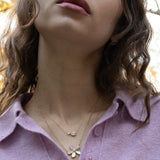 Monica Rich Kosann Necklaces and Pendants Monica Rich Kosann 18k Yellow Gold Diamond and Mother of Pearl Flower Necklace