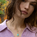 Monica Rich Kosann Necklaces and Pendants Monica Rich Kosann 18k Yellow Gold Elle Turquoise Locket