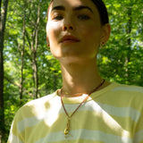 Monica Rich Kosann Lockets Monica Rich Kosann 18k Yellow Gold Petite Anna Locket Charm