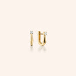 Monica Rich Kosann Earrings Monica Rich Kosann 18k Yellow Gold Petite "Points North" Diamond Earrings