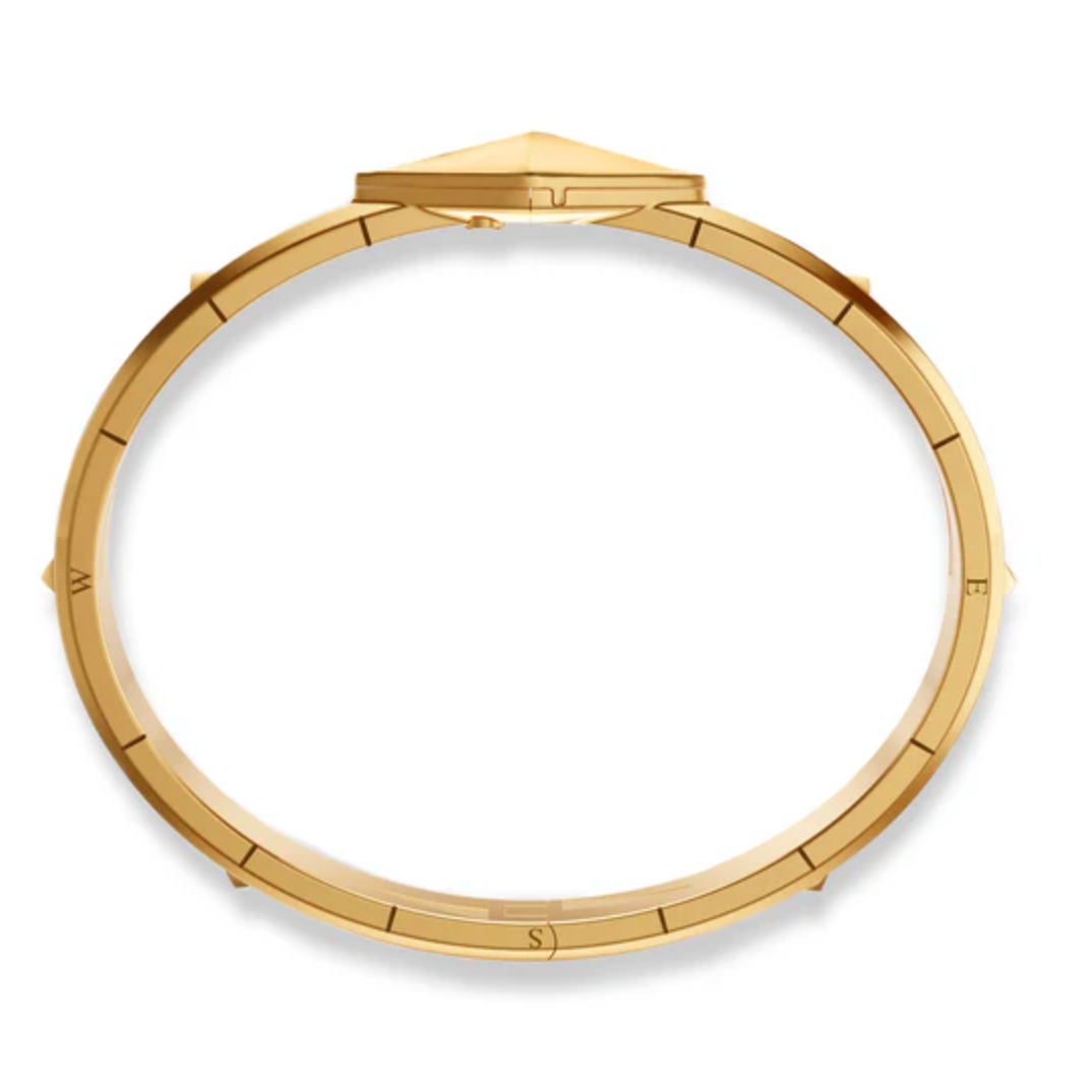 Monica Rich Kosann Bracelet Monica Rich Kosann 18k Yellow Gold Points North Hinged Bracelet