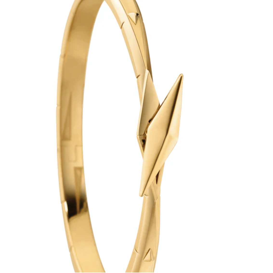 Monica Rich Kosann Bracelet Monica Rich Kosann 18k Yellow Gold Points North Hinged Bracelet