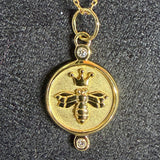Monica Rich Kosann Necklaces and Pendants Monica Rich Kosann 18k Yellow Gold Queen Bee Pendant