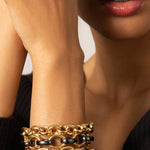 Monica Rich Kosann Bracelet Monica Rich Kosann 18k Yellow Gold Rosalind Link Bracelet