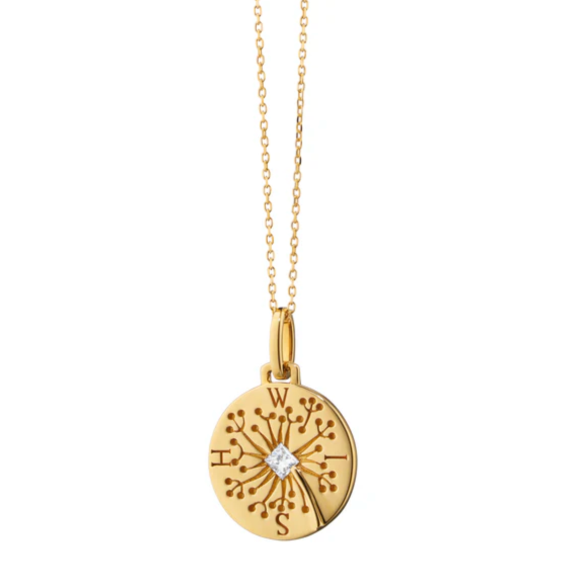 Monica Rich Kosann Necklaces and Pendants Monica Rich Kosann 18k Yellow Gold Wish Dandelion Intaglio Pendant