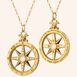 Monica Rich Kosann Monica Rich Kosann Adventure 18K Yellow Gold Compass Charm Necklace