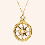 Monica Rich Kosann Monica Rich Kosann Adventure 18K Yellow Gold Compass Charm Necklace