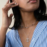 Monica Rich Kosann Necklaces and Pendants Monica Rich Kosann Large Points North Compass with Pavé White Sapphires