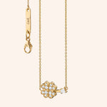 Monica Rich Kosann Monica Rich Kosann Luck Clover 18K Yellow Gold Diamond Necklace