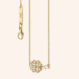 Monica Rich Kosann Monica Rich Kosann Luck Clover 18K Yellow Gold Diamond Necklace