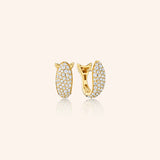 Monica Rich Kosann Earrings Monica Rich Kosann Perseverance 18k Yellow Gold Pavé Diamond Fish Earrings
