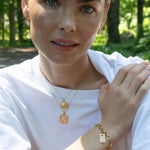 Monica Rich Kosann Necklaces and Pendants Monica Rich Kosann "She Is Fierce" 18K Yellow Gold Pendant & Diamond Hummingbird Necklace