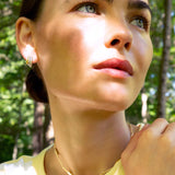 Monica Rich Kosann Earrings Monica Rich Kosann Sterling Silver and 18k Yellow Gold Two-Tone Rings of Saturn Earrings