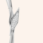 Monica Rich Kosann Bracelet Monica Rich Kosann Sterling Silver and White Sapphire Points North Bangle Bracelet