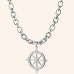 Monica Rich Kosann Necklaces and Pendants Monica Rich Kosann Sterling Silver Audrey Sapphire Compass Necklace