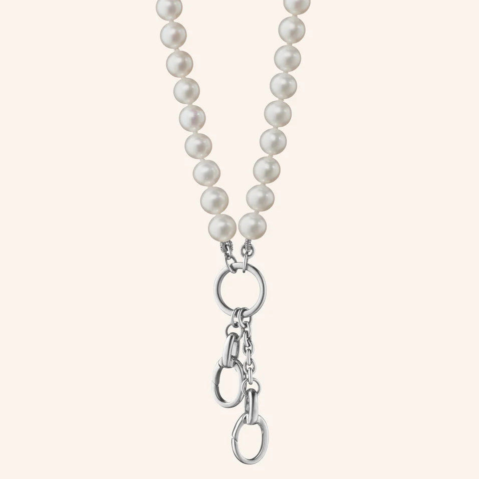 Monica Rich Kosann Necklaces and Pendants Monica Rich Kosann Sterling Silver “Design Your Own” Freshwater Pearl Charm Necklace