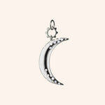Monica Rich Kosann Necklaces and Pendants Monica Rich Kosann Sterling Silver “Dream” Moon Charm with White Sapphires