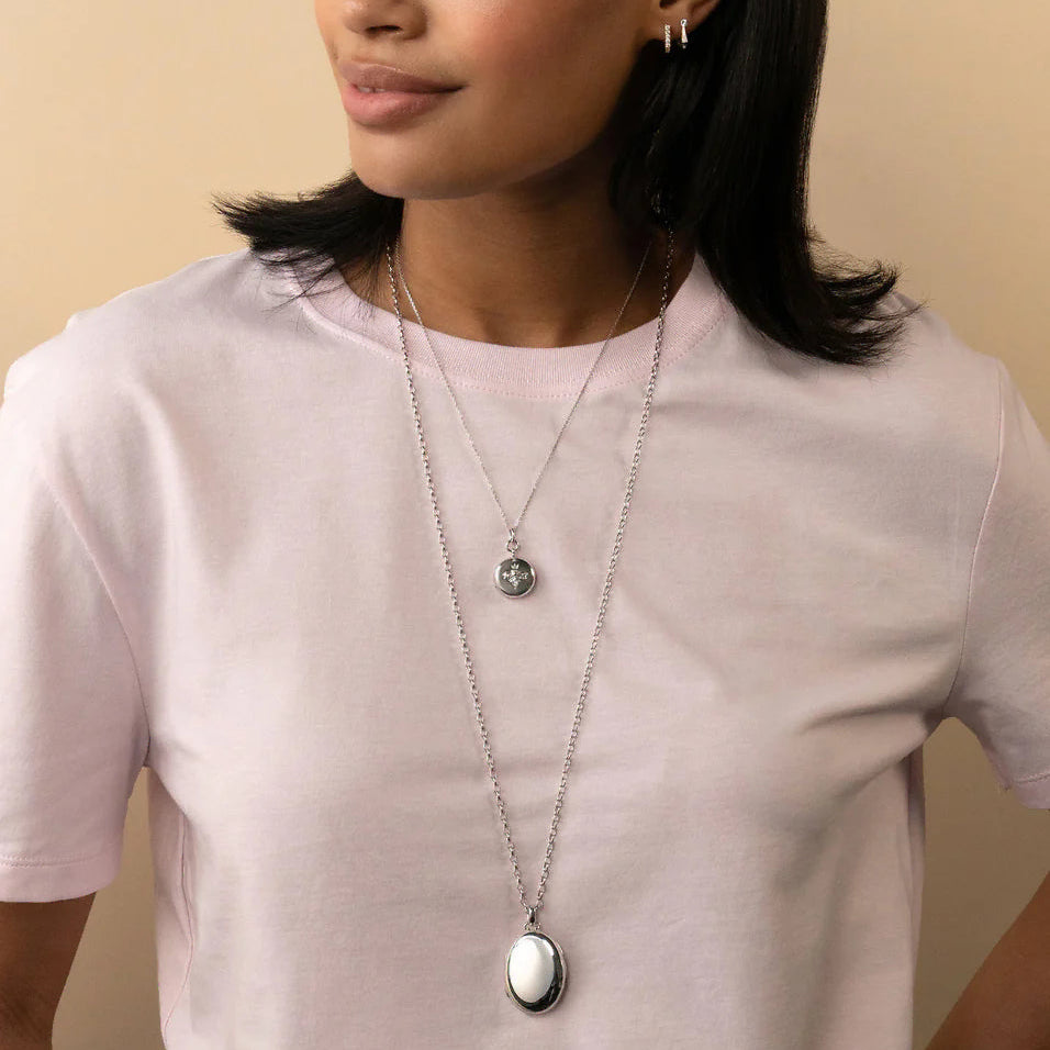 Monica Rich Kosann Lockets Monica Rich Kosann Sterling Silver Four Image Premier Locket Necklace