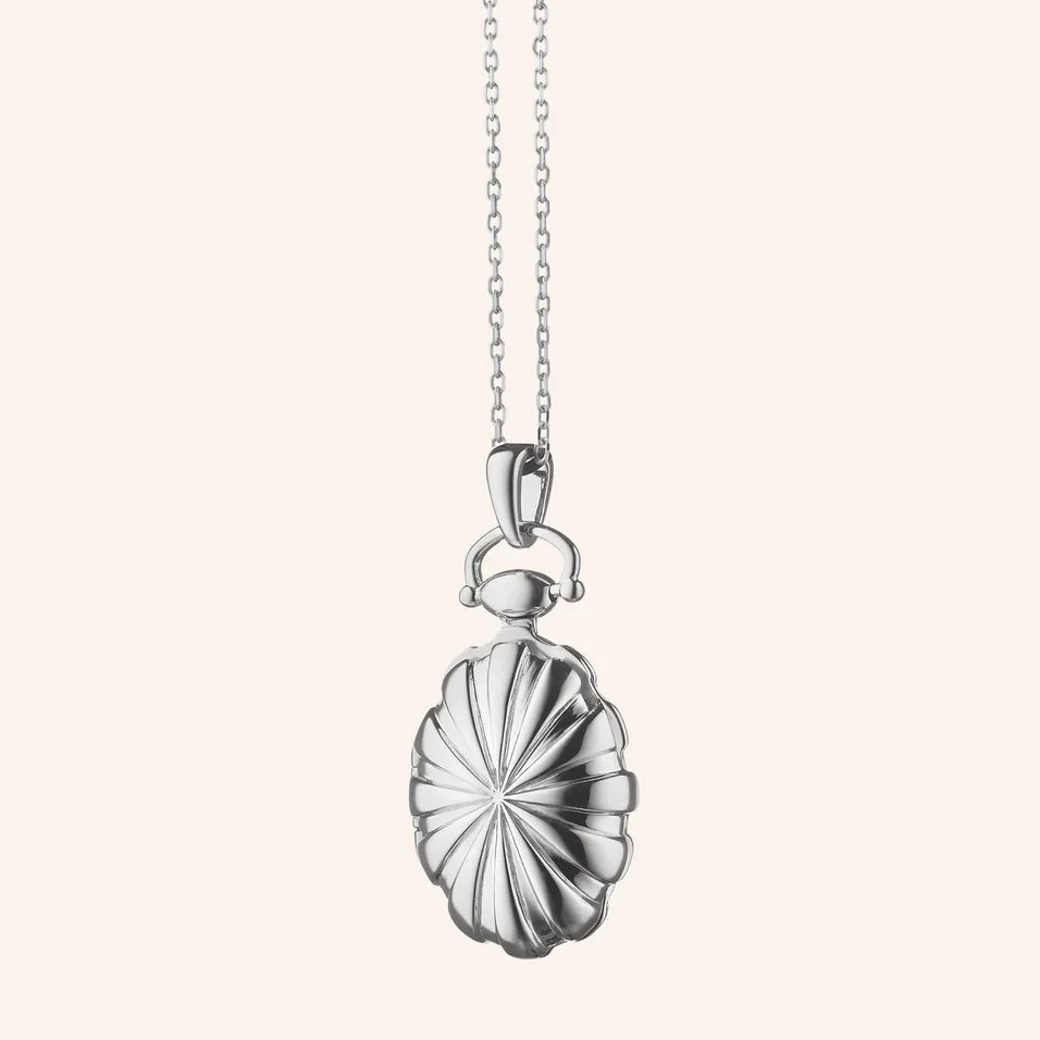 Monica Rich Kosann Necklaces and Pendants Monica Rich Kosann Sterling Silver Petite Sunburst Locket Necklace