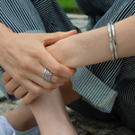 Monica Rich Kosann Bracelet Monica Rich Kosann Sterling Silver Points North Hinged Bracelet