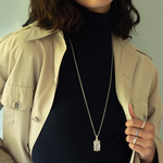 Monica Rich Kosann Necklaces and Pendants Monica Rich Kosann Sterling Silver Sun, Moon and Stars Gate Locket with White Sapphires