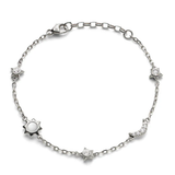 Monica Rich Kosann Bracelet Monica Rich Kosann Sterling Silver Sun, Moon and Stars Moonstone and White Sapphire Bracelet