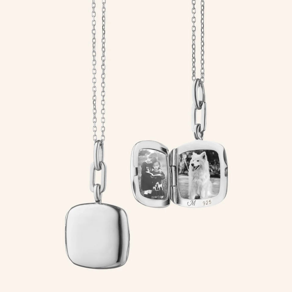 Monica Rich Kosann Necklaces and Pendants Monica Rich Kosann Sterling Silver Viv Locket Necklace