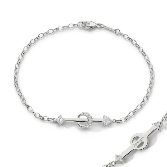 Monica Rich Kosann Bracelet Monica Rich Kosann Strength Arrow Petite Sterling Silver Posey Bracelet