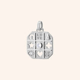 Monica Rich Kosann Necklaces and Pendants Monica Rich Kosann Tokens of Luck Sterling Silver Charm with White Sapphires