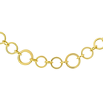 pag Necklaces and Pendants Estate Tiffany & Co. 18k Yellow Gold Circles Neck Chain