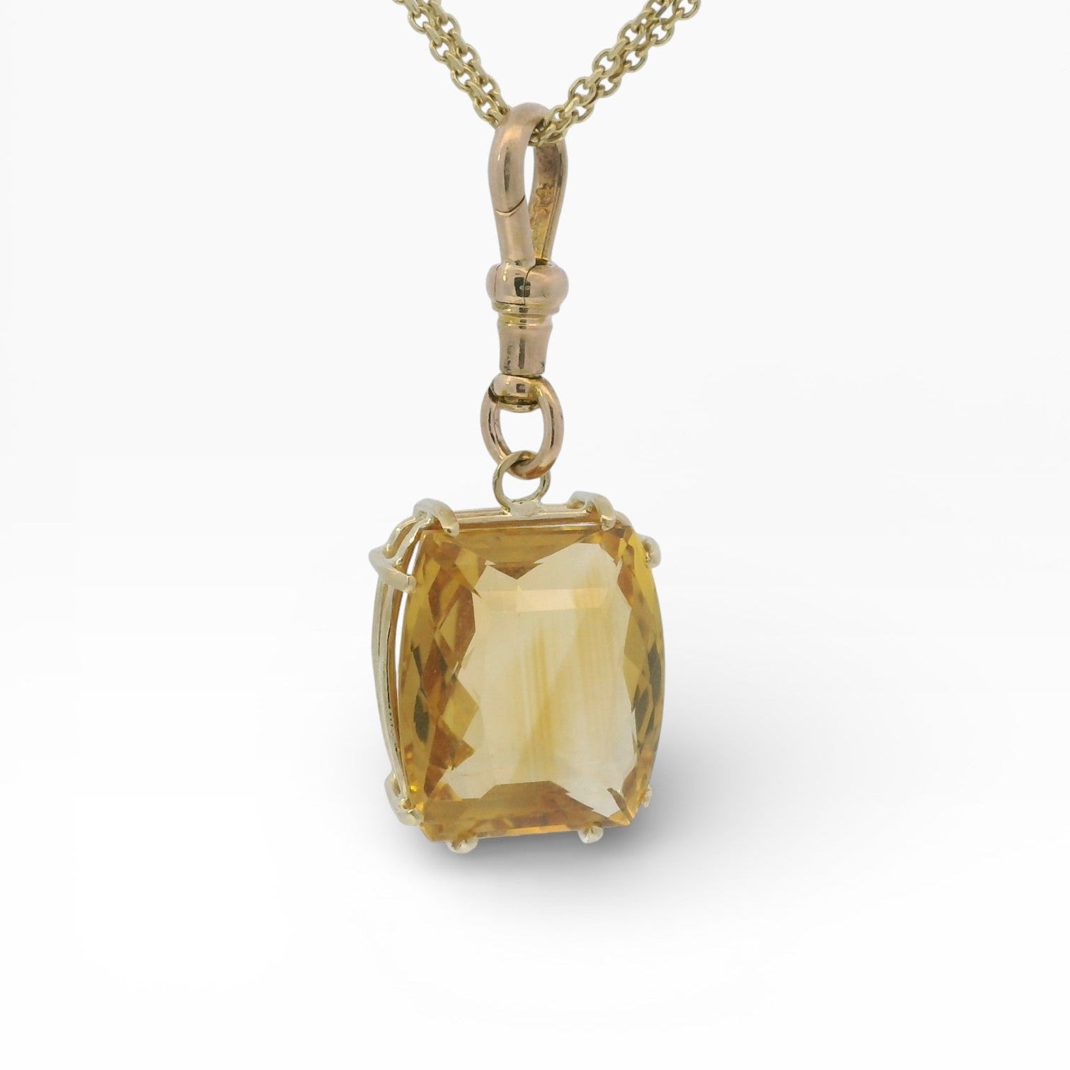 PAGE Estate Necklaces and Pendants 1870 Collection 14K Yellow Gold Citrine Pendant