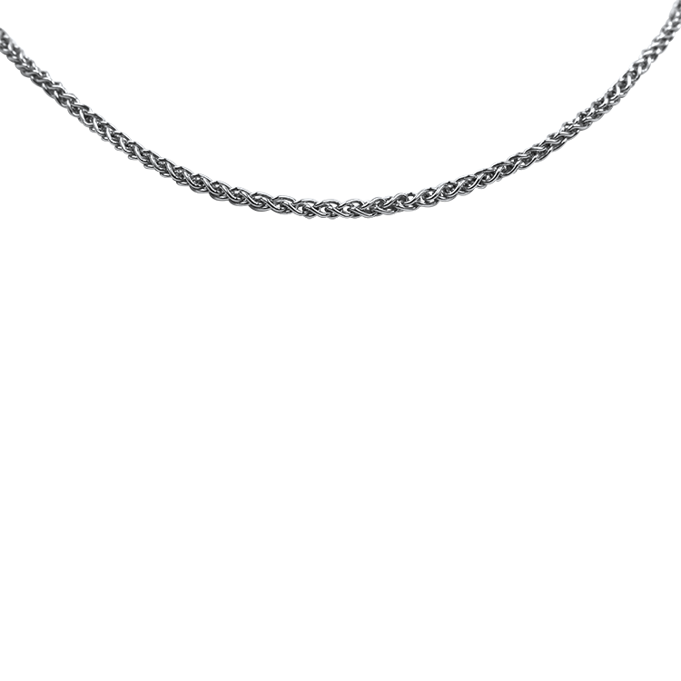 PAGE Estate Necklaces and Pendants Copy of Estate 14k White Gold Braided Link Chain