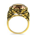 PAGE Estate Ring Copy of Estate 14K Yellow and White Gold Lapis Lazuli and Diamond Ring 5.00