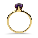 PAGE Estate Ring Copy of Estate 14K Yellow Gold Oval Amethyst Ring 5