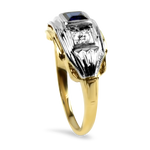 PAGE Estate Ring Copy of Estate 14K Yellow Gold Oval Hematite Ring 6