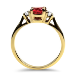 PAGE Estate Ring Copy of Estate 9K Yellow Gold Oval Amethyst Ring 3.75