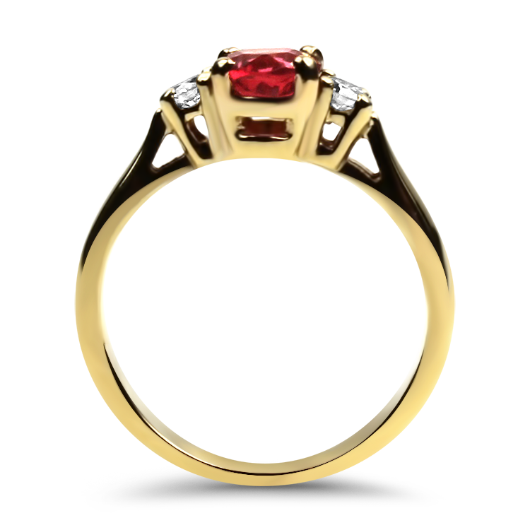 PAGE Estate Ring Copy of Estate 9K Yellow Gold Oval Amethyst Ring 3.75