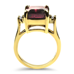 PAGE Estate Ring Copy of Estate Geoffrey Goode Yellow Gold Rose Cut Tourmaline Ring 6