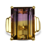 PAGE Estate Ring Estate 10k Yellow Gold Ametrine Ring 4.5
