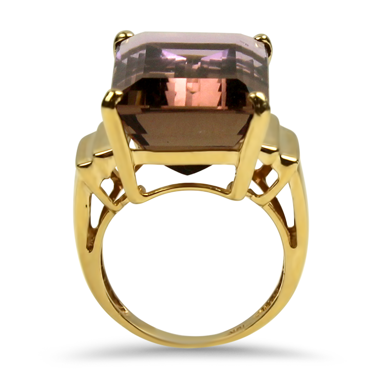 PAGE Estate Ring Estate 10k Yellow Gold Ametrine Ring 4.5