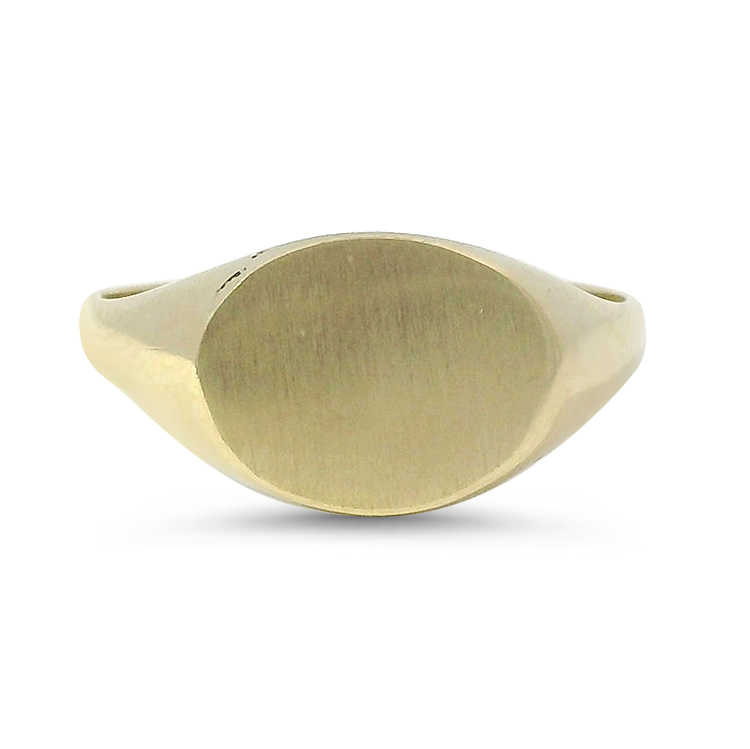 PAGE Estate Ring Estate 10k Yellow Gold Oval Signet Ring 7.5