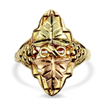 PAGE Estate Ring Estate 10K Yellow & Rose Gold Black Hills Ring 7