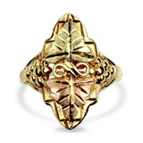 PAGE Estate Ring Estate 10K Yellow & Rose Gold Black Hills Ring 7