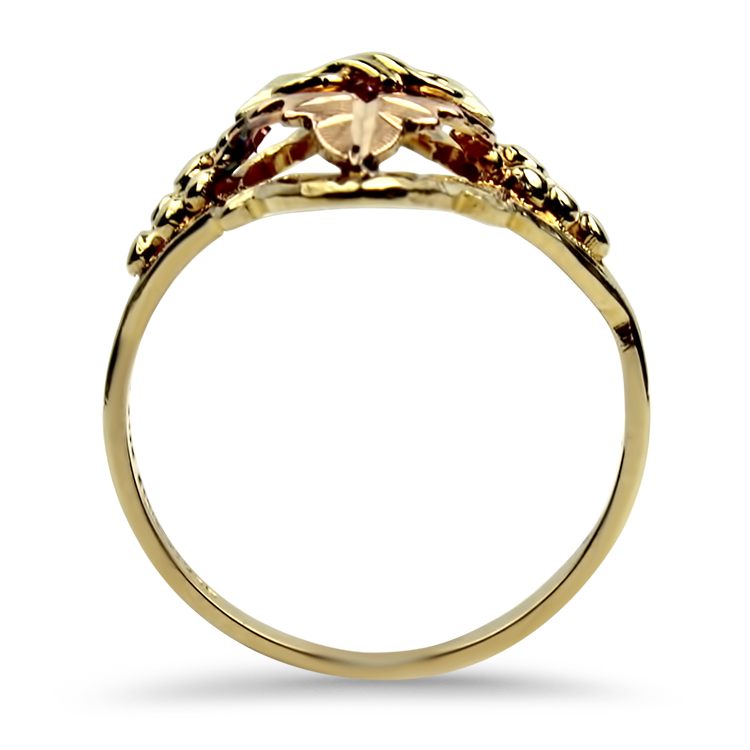 PAGE Estate Ring Estate 10K Yellow & Rose Gold Black Hills Ring 7